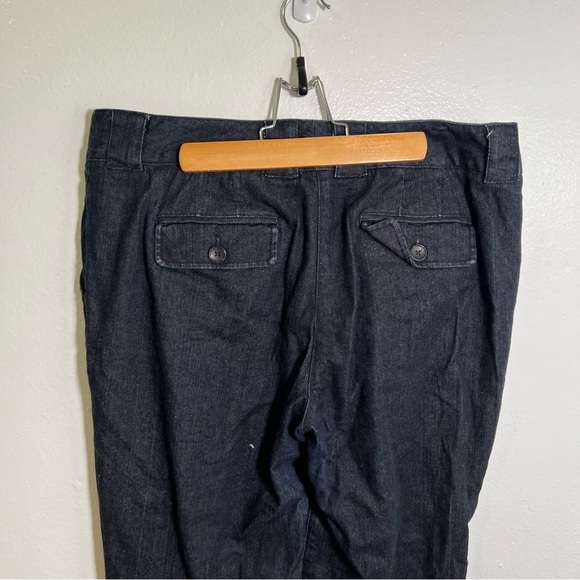 Vintage Talbots Trouser Jeans Dark Wash Wide Leg 12P - Picture 7 of 9